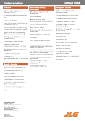 Гусеничні телескопічні підйомники JLG 660SJC