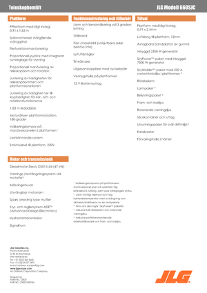 Гусеничні телескопічні підйомники JLG 660SJC