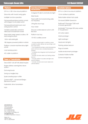 Гусеничні телескопічні підйомники JLG 660SJC