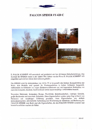 Гусеничні телескопічні підйомники Worldlift Industries AS - Rothlehner FS 420 C
