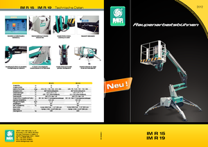 Гусеничні підйомники з шарнірною стрілою Imer IM R 15