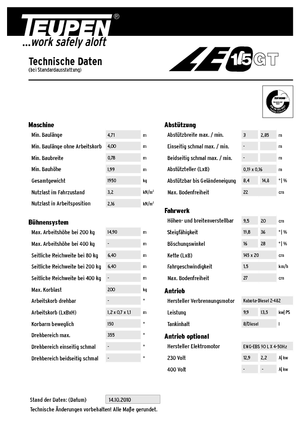 Гусеничні підйомники з шарнірною стрілою TEUPEN Leo 15 GT