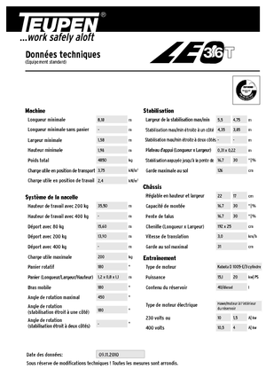 Гусеничні телескопічні підйомники TEUPEN LEO36T
