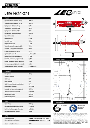 Гусеничні підйомники з шарнірною стрілою TEUPEN LEO40GTX