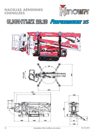 Гусеничні підйомники з шарнірною стрілою Hinowa Lightlift 20.10 Performance IIIS MK3