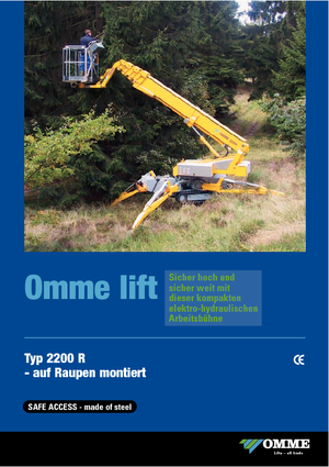 Гусеничні телескопічні підйомники OMMELIFT Omme 2200RBD