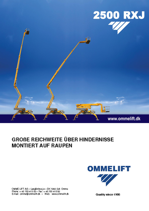 Гусеничні підйомники з шарнірною стрілою OMMELIFT 2500 RBDXJ