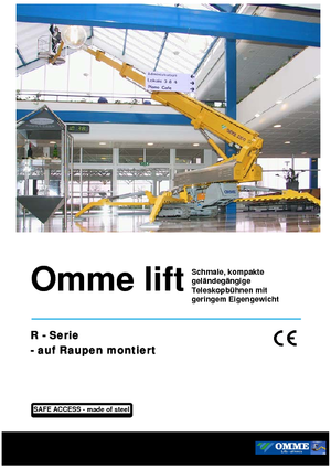Гусеничні телескопічні підйомники OMMELIFT Omme 3000 RBD