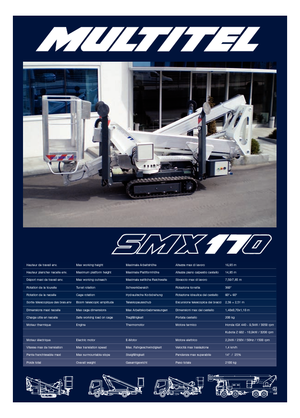 Гусеничні підйомники з шарнірною стрілою Multitel SMX 170