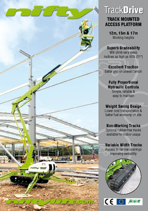 Гусеничні підйомники з шарнірною стрілою Niftylift TD 120 TN