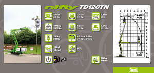 Гусеничні підйомники з шарнірною стрілою Niftylift TD 120 TN