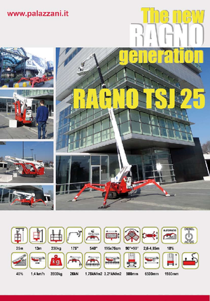 Гусеничні телескопічні підйомники Palazzani TSJ 25 C