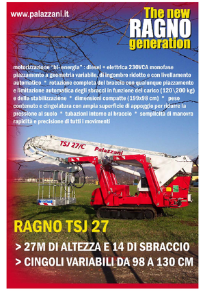 Гусеничні телескопічні підйомники Palazzani TSJ 27 C