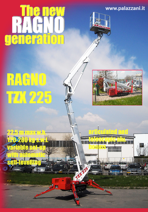 Гусеничні підйомники з шарнірною стрілою Palazzani TZX 225 C 