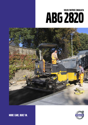 Гусеничні асфальтоукладачі Volvo ABG2820
