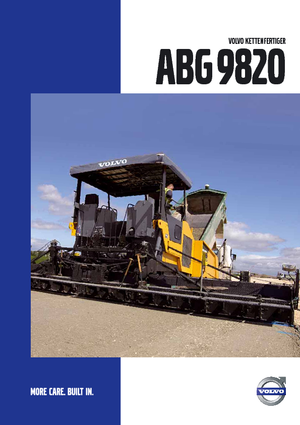Гусеничні асфальтоукладачі Volvo ABG9820