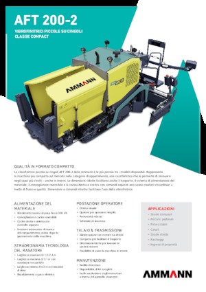 Гусеничні асфальтоукладачі Ammann AFT 200-2