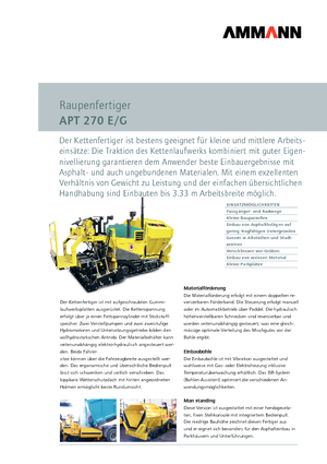 Гусеничні асфальтоукладачі Ammann AFT 270 E/G