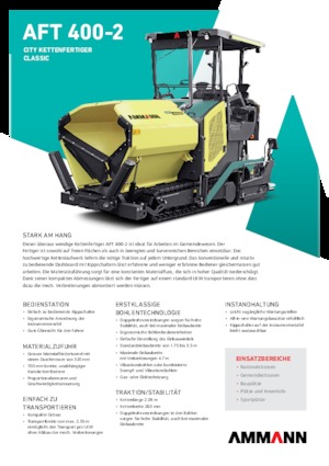 Гусеничні асфальтоукладачі Ammann AFT 400-2