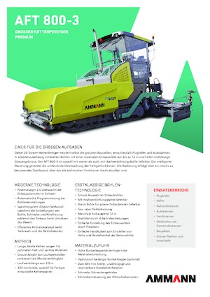 Гусеничні асфальтоукладачі Ammann AFT 800-3