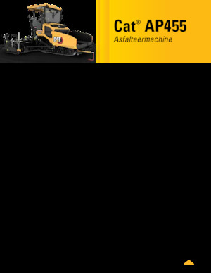 Гусеничні асфальтоукладачі Caterpillar AP455