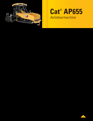 Гусеничні асфальтоукладачі Caterpillar AP655
