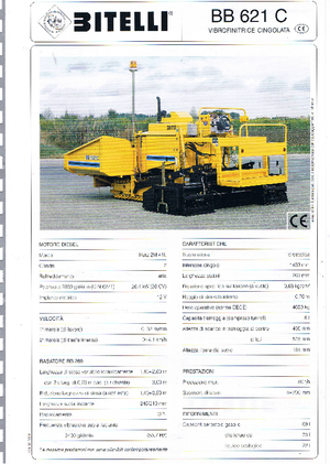 Гусеничні асфальтоукладачі Bitelli BB 621 C-RB 260