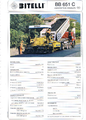 Гусеничні асфальтоукладачі Bitelli BB 651 C-RB 4650 VB