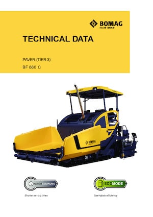 Гусеничні асфальтоукладачі Bomag BF 880 C