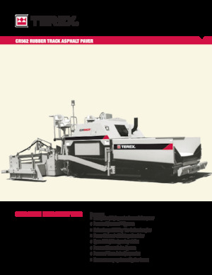 Гусеничні асфальтоукладачі Terex CR562