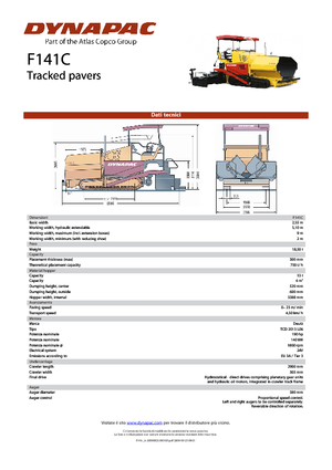 Гусеничні асфальтоукладачі Dynapac F 141 C