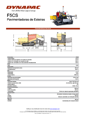 Гусеничні асфальтоукладачі Dynapac F 5 CS