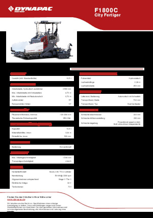 Гусеничні асфальтоукладачі Dynapac F1800C