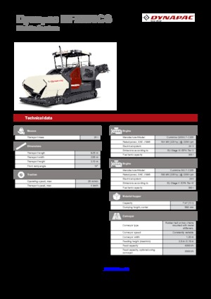 Гусеничні асфальтоукладачі Dynapac MF2500CS