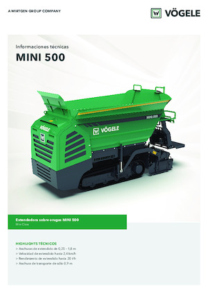 Гусеничні асфальтоукладачі Vögele MINI 500