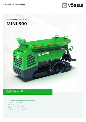 Гусеничні асфальтоукладачі Vögele MINI 500