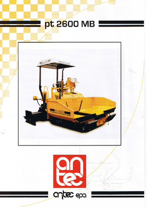 Гусеничні асфальтоукладачі Antec PT 2600 MB
