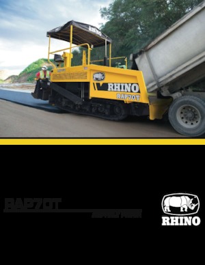 Гусеничні асфальтоукладачі RHINO RAP70T