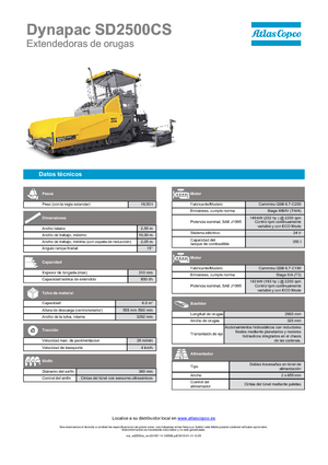 Гусеничні асфальтоукладачі Dynapac SD 2500 CS