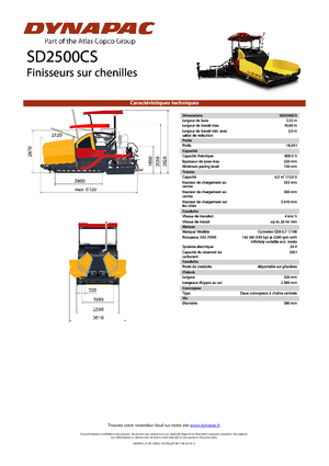 Гусеничні асфальтоукладачі Dynapac SD 2500 CS