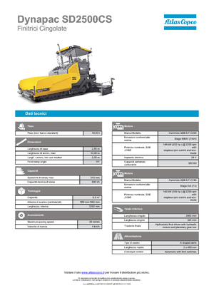 Гусеничні асфальтоукладачі Dynapac SD 2500 CS