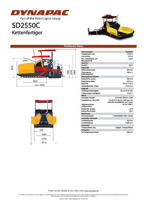 Гусеничні асфальтоукладачі Dynapac SD 2550 C