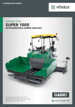 Гусеничні асфальтоукладачі Vögele Super 1000
