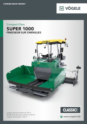 Гусеничні асфальтоукладачі Vögele Super 1000