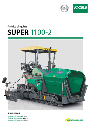 Гусеничні асфальтоукладачі Vögele Super 1100-2