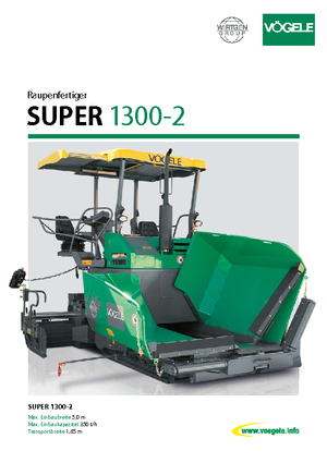 Гусеничні асфальтоукладачі Vögele Super 1300-2
