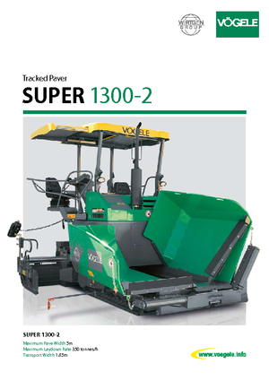 Гусеничні асфальтоукладачі Vögele Super 1300-2