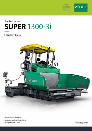 Гусеничні асфальтоукладачі Vögele Super 1300-3i