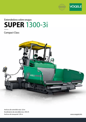 Гусеничні асфальтоукладачі Vögele Super 1300-3i
