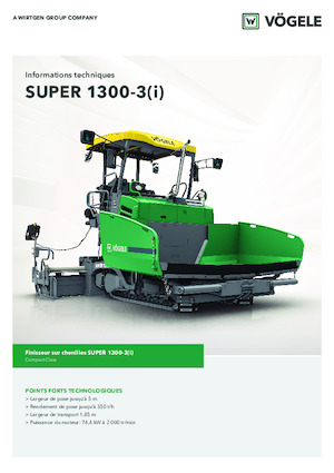 Гусеничні асфальтоукладачі Vögele Super 1300-3i